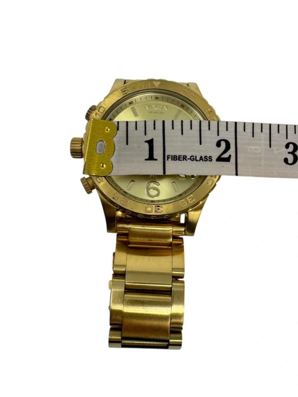 Nixon Men’s 51-30 Chronograph Watch, 51mm All Gold‎ Needs Battery Professional